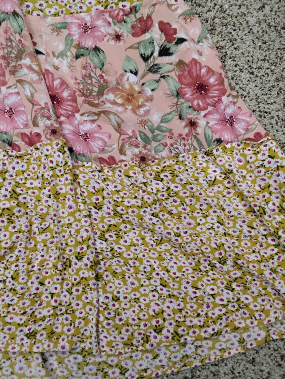 4057 Size  XL Umgee 100% Rayon Tiered Midi Length Boho Dress. - Picture 2 of 7